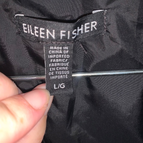Eileen Fisher Quilted Recycled Nylon Channels Vest Black L - Picture 5 of 9